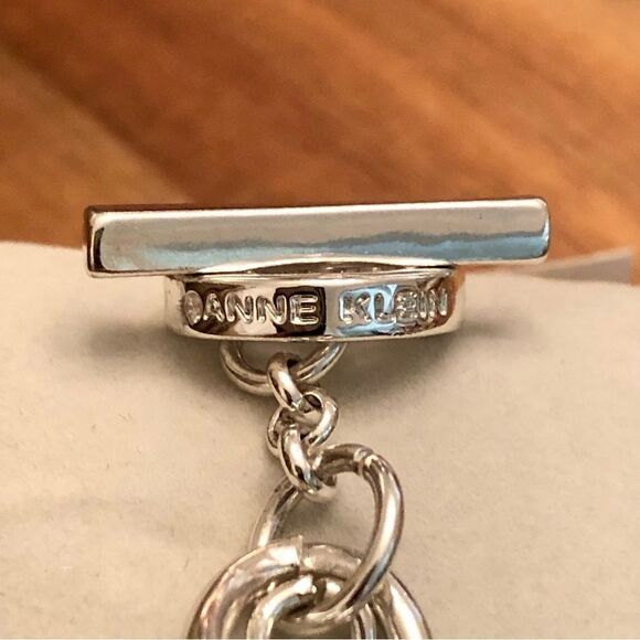 Anne Klein | Double Link Bracelet | Silver Tone | 8” Length - Picture 4 of 4